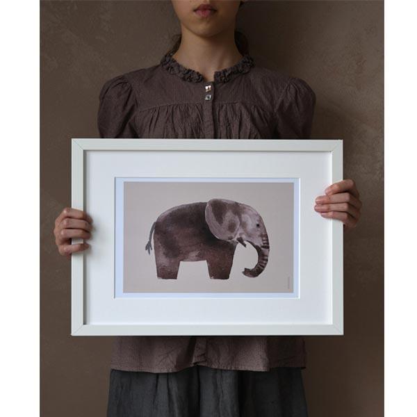 stampa elefante con cornice
